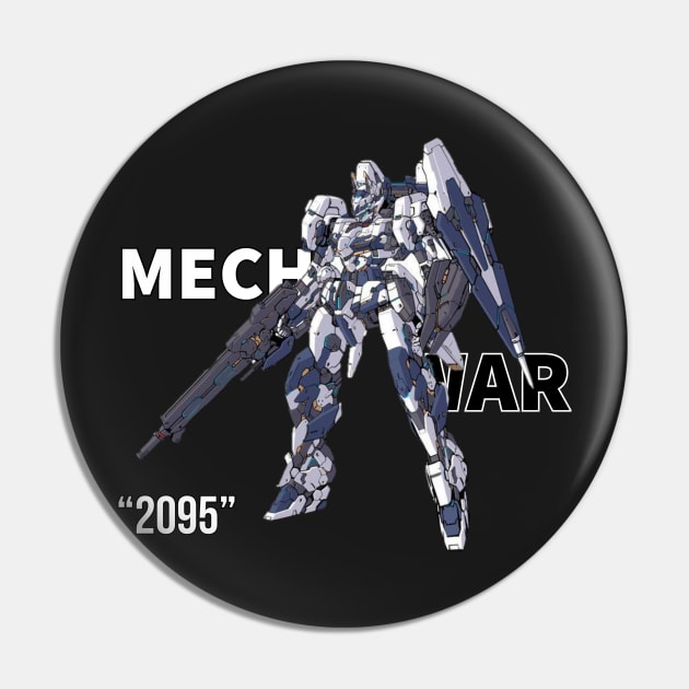 Gundam Mech War Pin by Kanjiworldwide