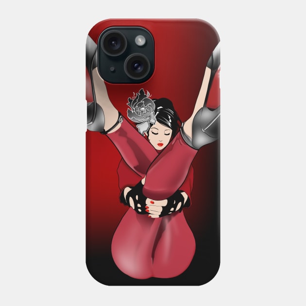 Lady in Red Phone Case by BSKR