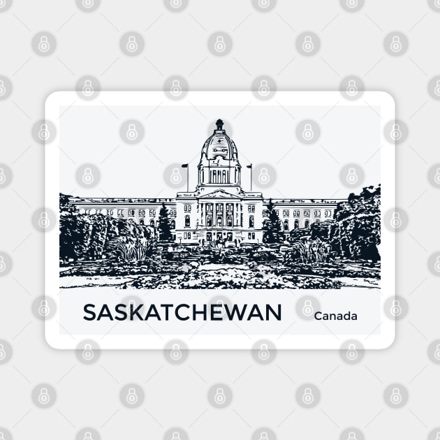 Saskatchewan Canada Magnet by Lakeric