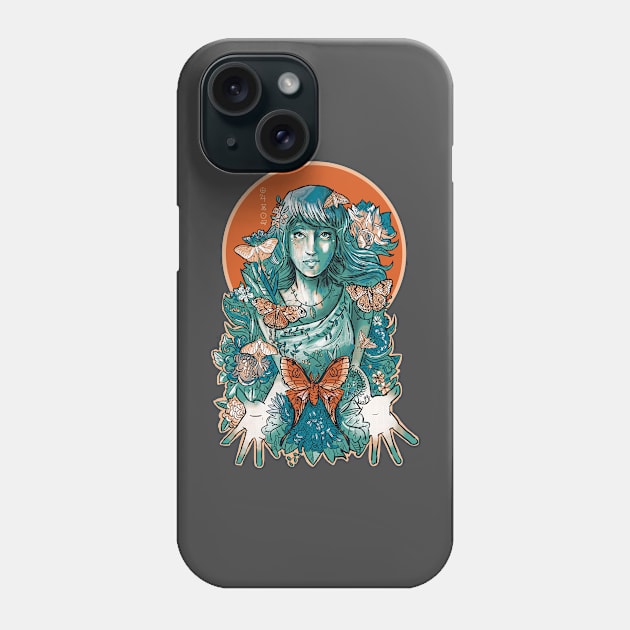 Forest fairy green Phone Case by Norse Dog Studio