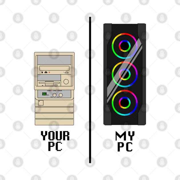 My PC, Your PC - reversed - black text by CCDesign