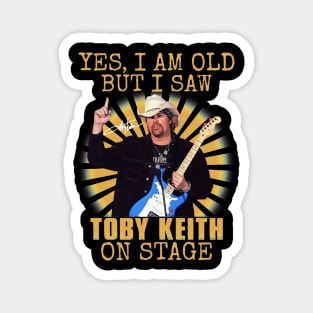 Retro Yes I'm Old But I Saw Cowboy Fans Country Music Magnet