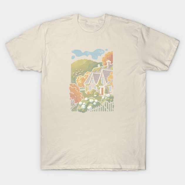 Cottage in the Hills - Cottage - T-Shirt
