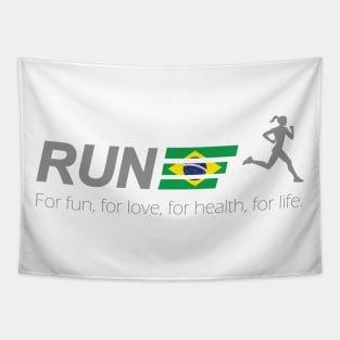 Run For Life Brazil Tapestry