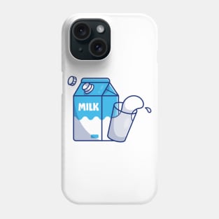 Milk, Milk Box and glass Phone Case