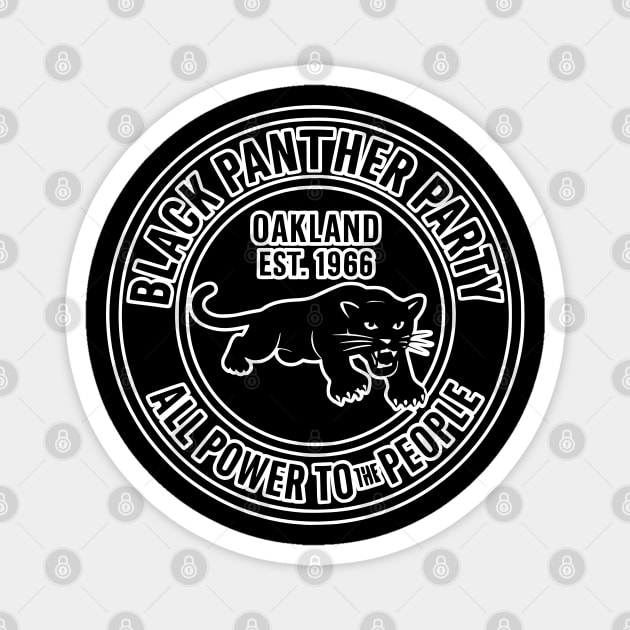 The Black Panther Party 1966 Oakland California - Black Magnet by UrbanLifeApparel