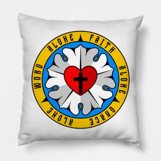 Illustration of theology and confession of faith Pillow