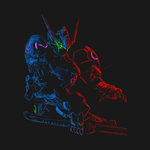 Barbatos silhouette by Shawngkolon