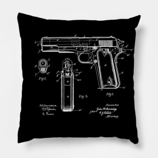 Pistol Gun Firearm Pillow