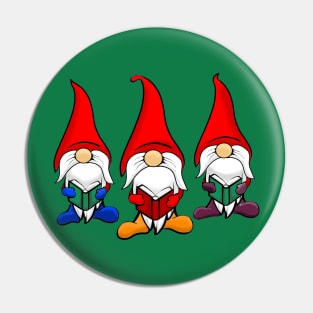 CHRISTMAS CAROLING GNOMES Pin