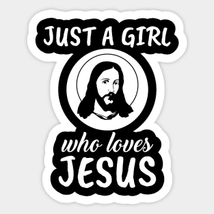 This Girl Loves Jesus' Sticker