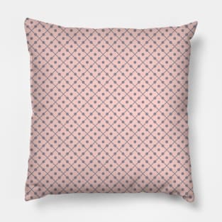 Retro Pink Purple Funky Style Modern Pattern Pillow