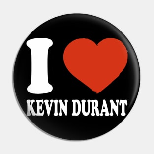 Graphic I Love Durant Personalized Name Sports Pin