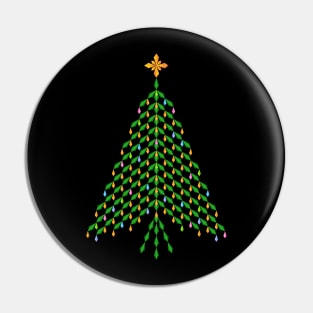 Elegant crystal Christmas Tree design Pin