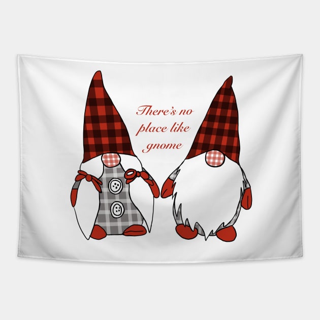 There’s No Place Like Gnome Tapestry by RachWillz