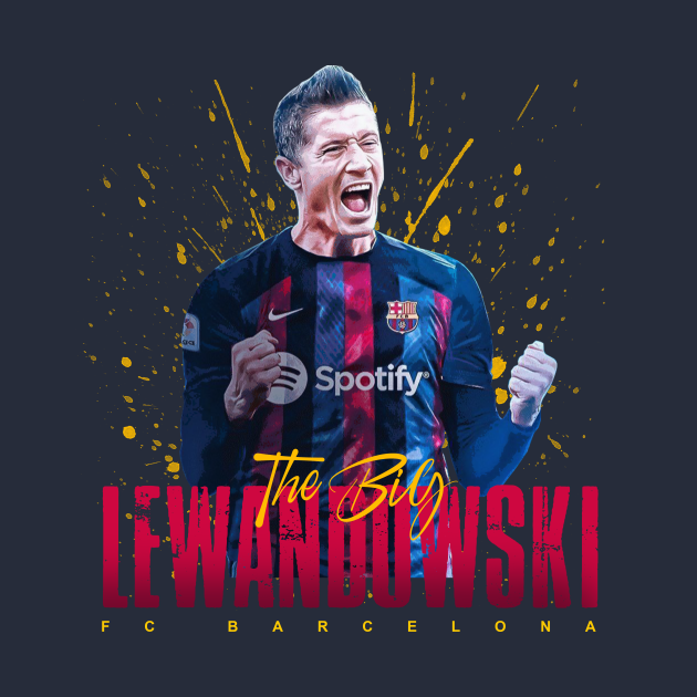 Robert Lewandowski - Robert Lewandowski Barcelona - T-Shirt | TeePublic
