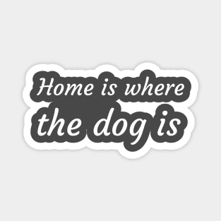 Home is where the dog is Magnet