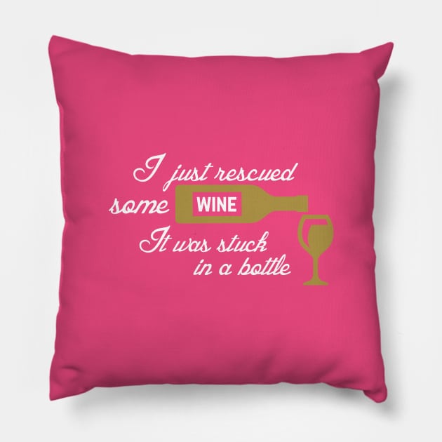 I Just Rescued Some Wine. It Was Stuck In A Bottle Pillow by PeppermintClover