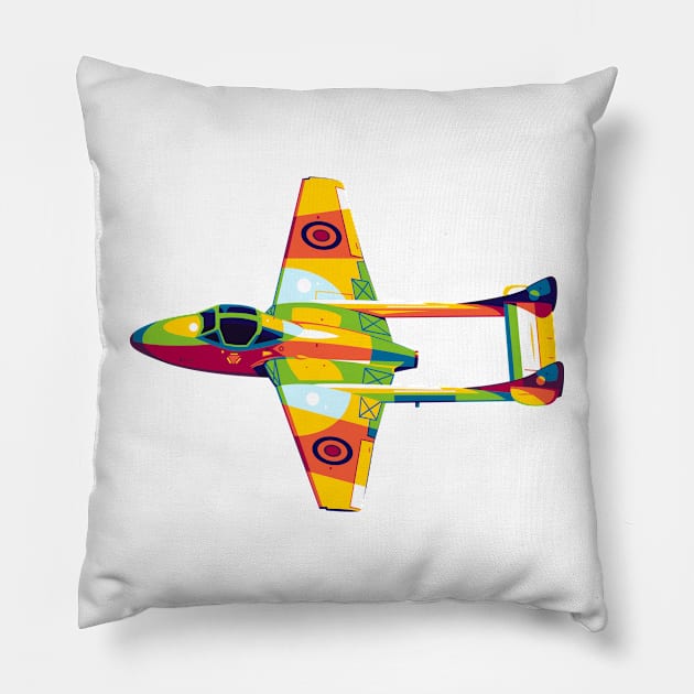 DH 115 Vampire Pillow by wpaprint