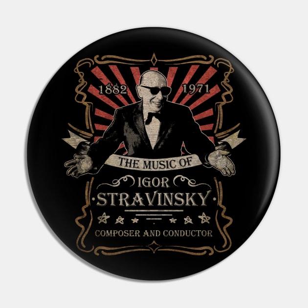 Igor Stravinsky Vintage Pin by PAPER TYPE