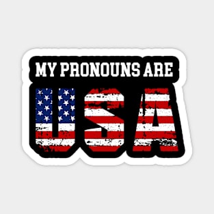 My Pronouns are USA Magnet