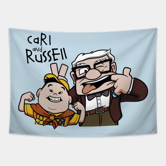 Carl and Russell Tapestry by jasesa