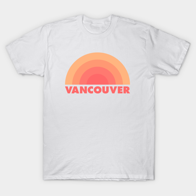 Discover Vancouver Retro Orange - Vancouver - T-Shirt