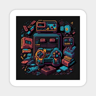 Retro Gamer T-shirt T-Shirt Magnet