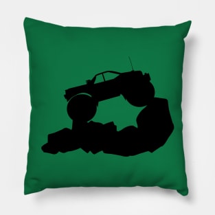 4 wheel drive trucks climbing rocks Pillow