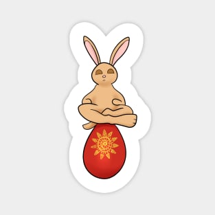 Yoga easter bunny Magnet