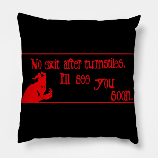 Final destination 3 (Devil flight) (YOU MAY NEVER RETURN!) Pillow by Moonsong