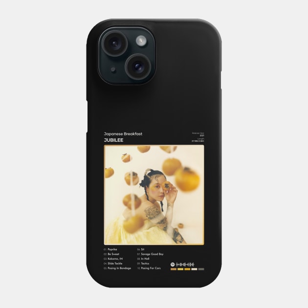 Japanese Breakfast - Jubilee Tracklist Album Phone Case by 80sRetro