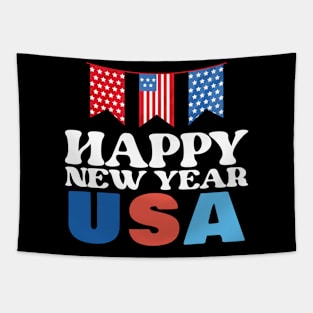 Happy New Year Usa America Birthday Tapestry