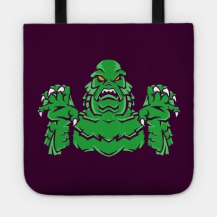 Scary Swamp Creature Cartoon Tote