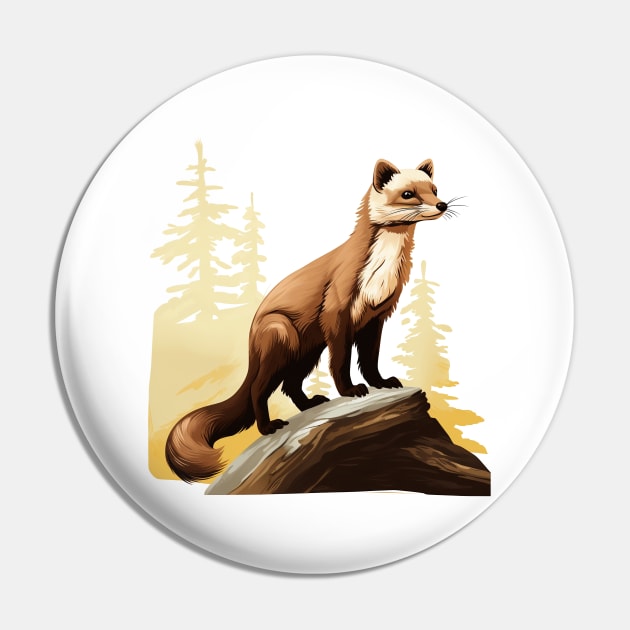 Pine Marten Pin by zooleisurelife