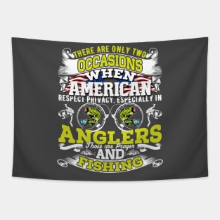 Fishing T-Shirt For Special American Occasion Tapestry