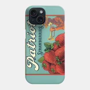 Vintage Patriot Strawberries Fruit Crate Label Phone Case