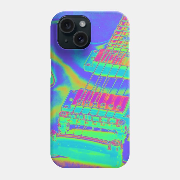 Psychedelic Guitar Phone Case by perkinsdesigns