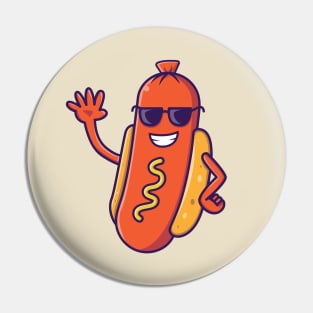 Cool Hotdog Pin