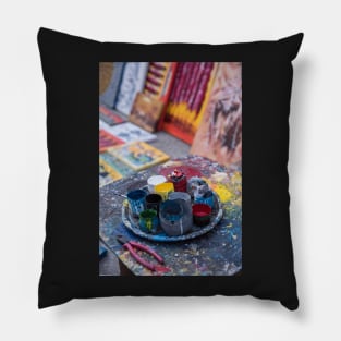 His Art Materials Pillow