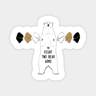 The Right Two Polar Bear Arms Magnet