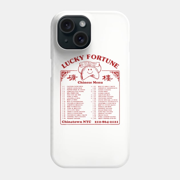 chinese menu Phone Case by light nightmare