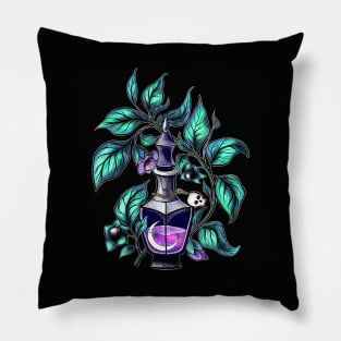 Belladonna poisonous herb Pillow