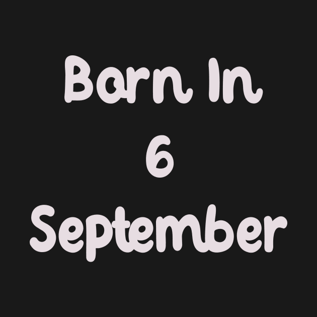 Born In 6 September by Fandie