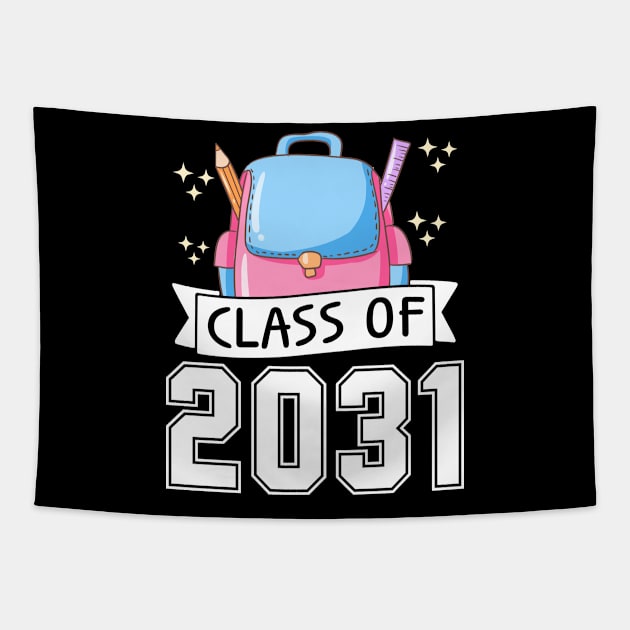 Class of 2031 Grow with me gift for kindergarten, preschool boys, girls and teachers Tapestry by BadDesignCo