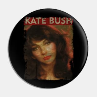 TEXTURE ART- Kate Bush - RETRO STYLE 3 Pin