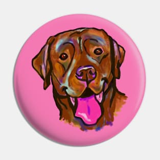 The Happy Chocolate Lab Love of my Life Pin