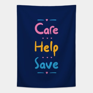 Care, Help, Save Tapestry