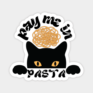 Pay Me In Pasta Funny Magnet