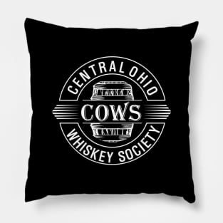 COWS Barrel Logo White Pillow